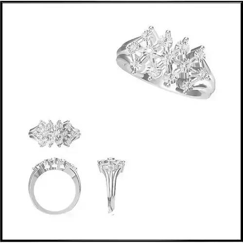 JCD Format Vintage style wedding rings files jewelry