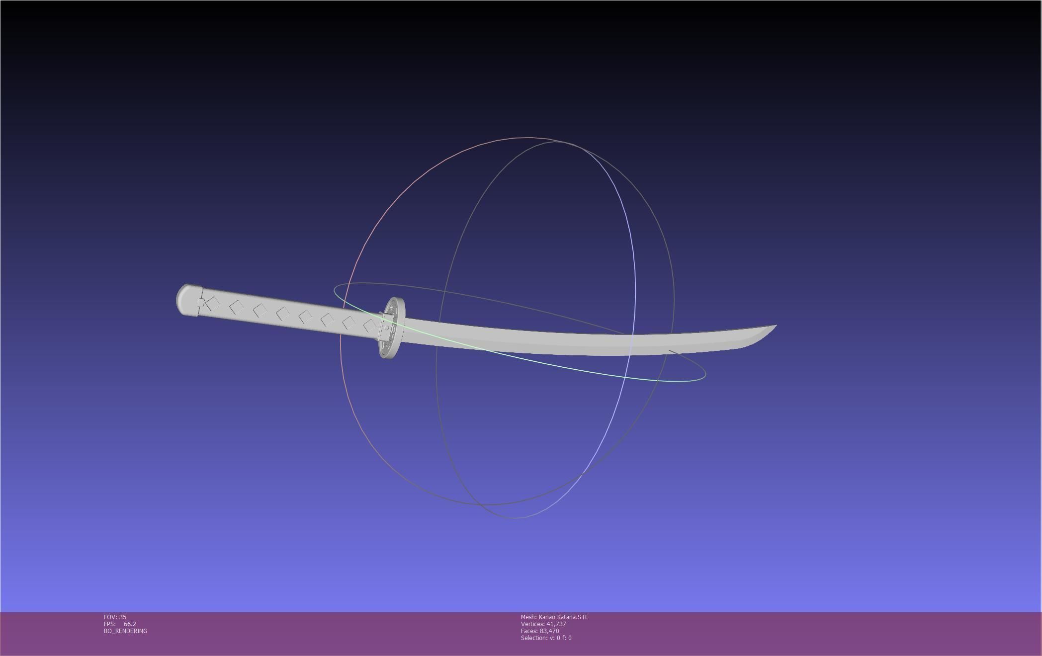 Demon Slayer Kanao Katana Printable Model 3D print model_35