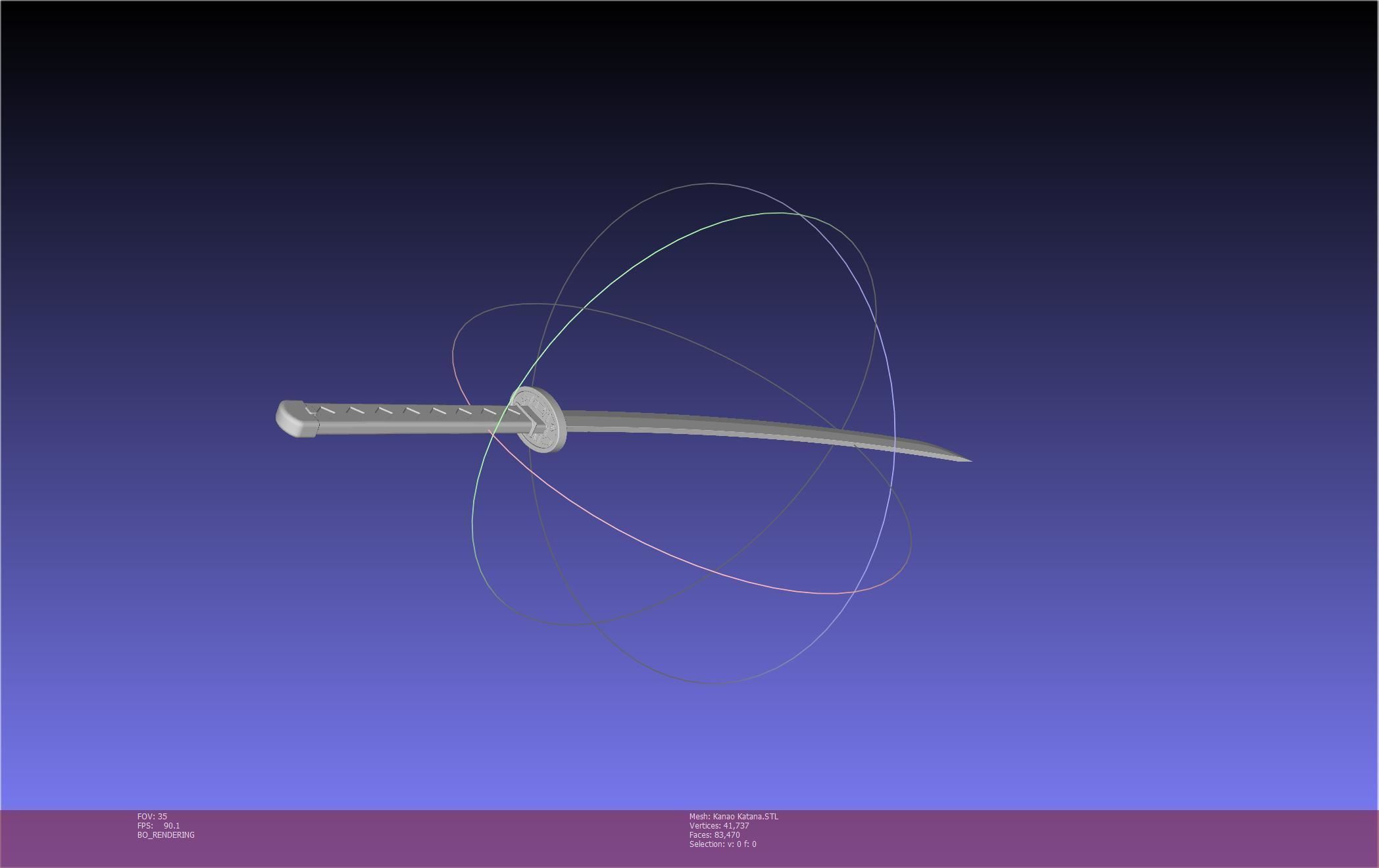 Demon Slayer Kanao Katana Printable Model 3D print model_47