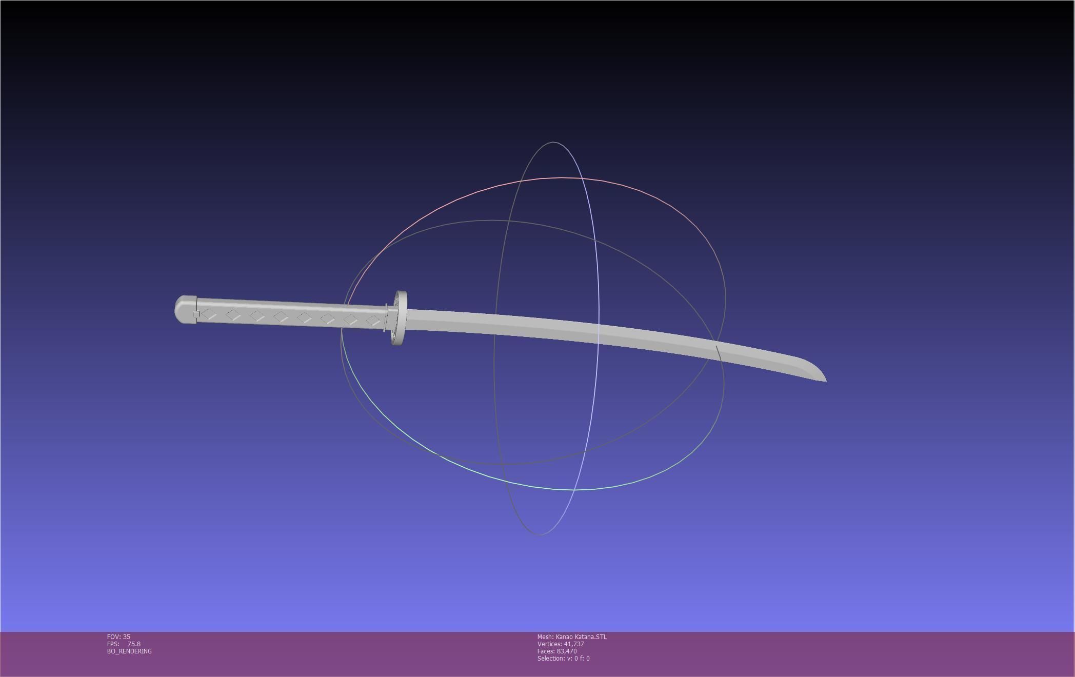 Demon Slayer Kanao Katana Printable Model 3D print model_44