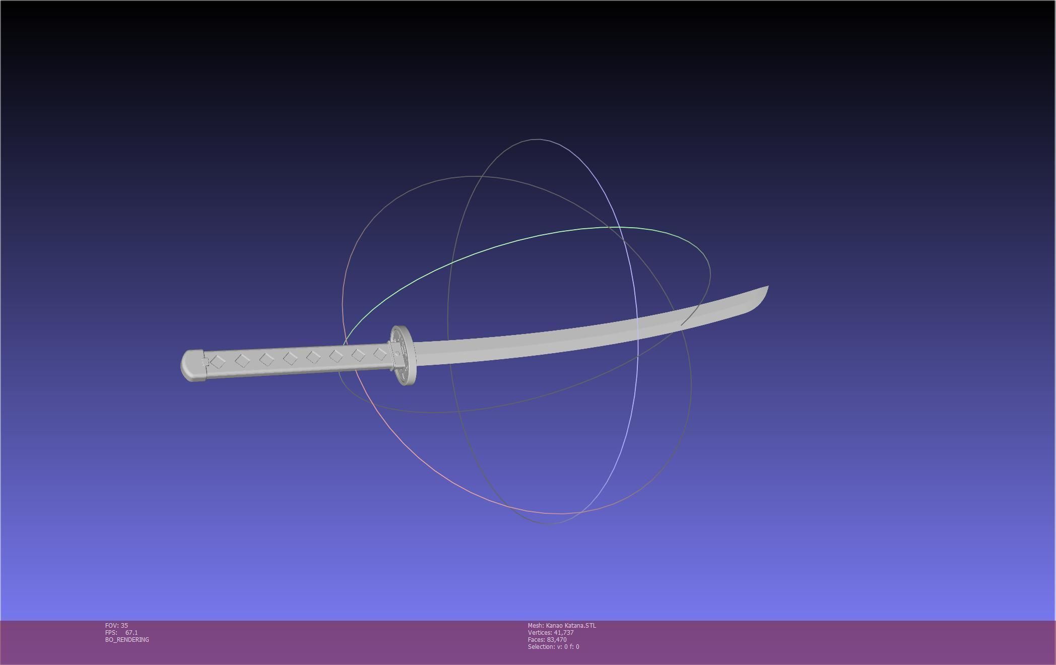 Demon Slayer Kanao Katana Printable Model 3D print model_30