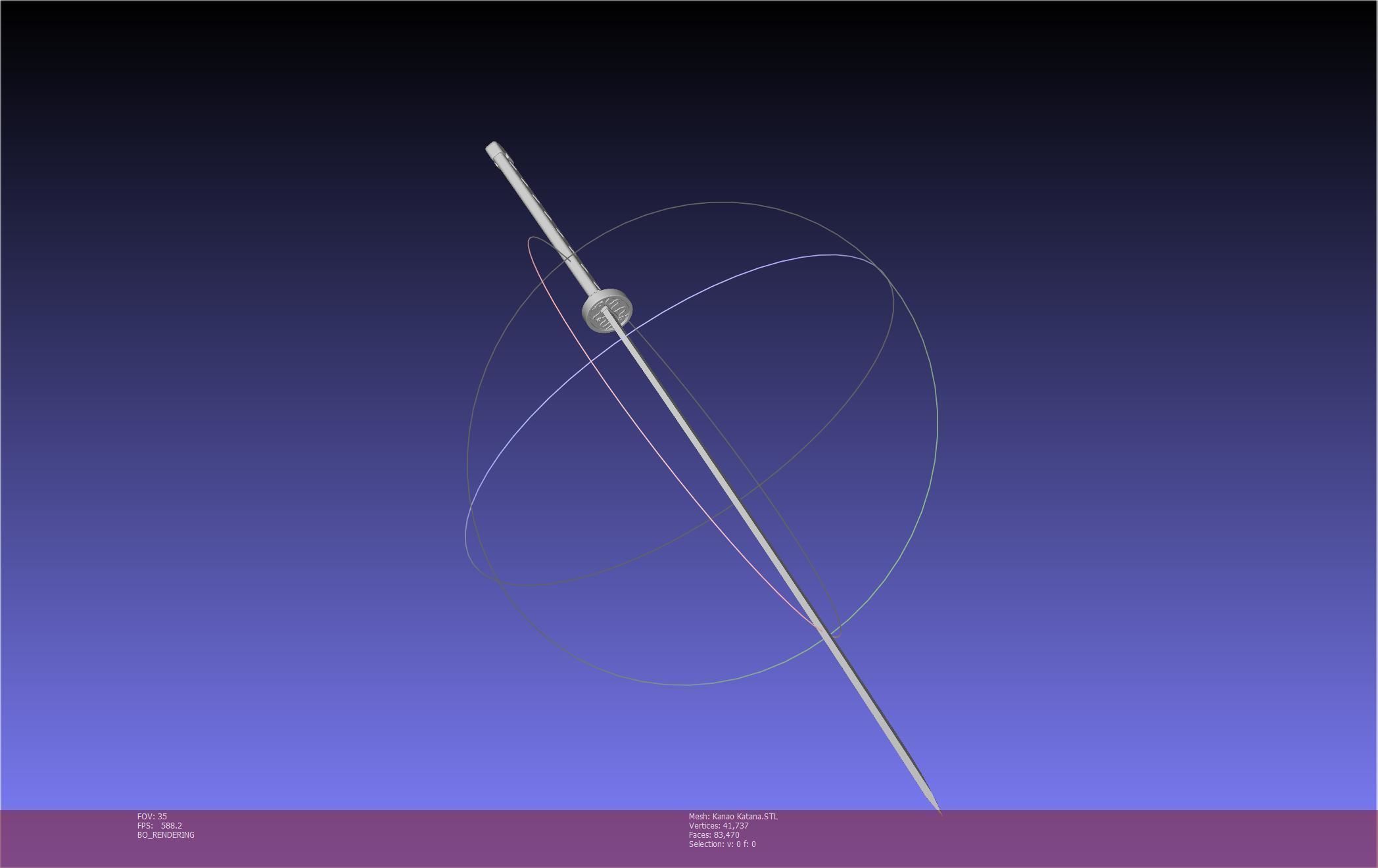 Demon Slayer Kanao Katana Printable Model 3D print model_48