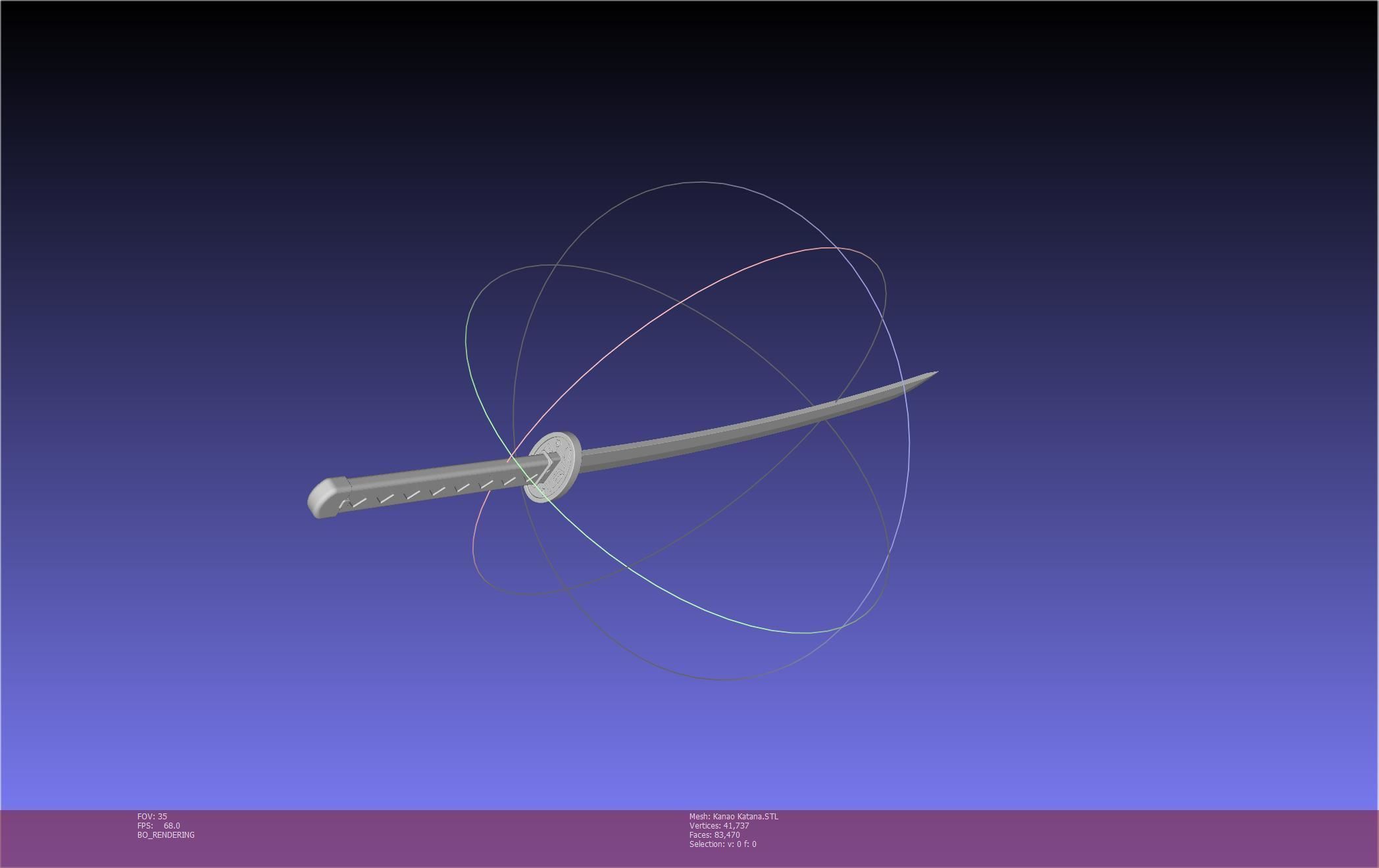 Demon Slayer Kanao Katana Printable Model 3D print model_31