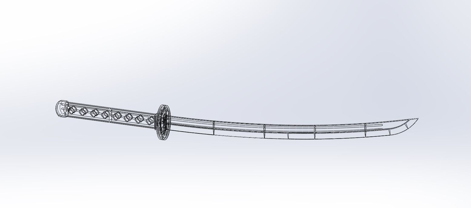 Demon Slayer Kanao Katana Printable Model 3D print model_2