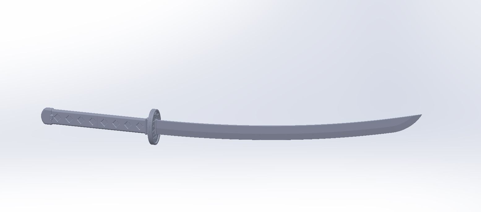Demon Slayer Kanao Katana Printable Model 3D print model_1