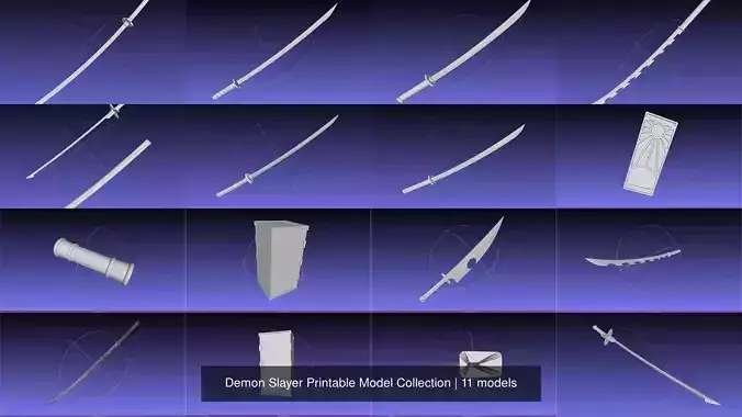 Demon Slayer Printable Model Collection