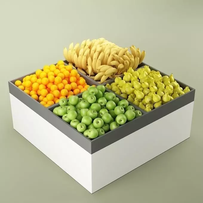 Store Fruits Stand 04 3D model_0
