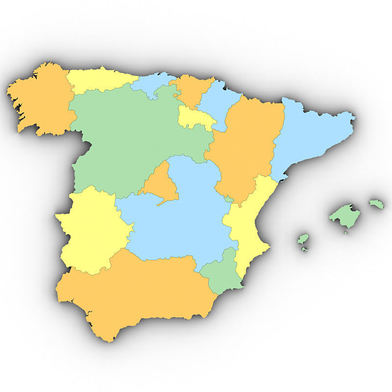 Map of Spain 3D model_5