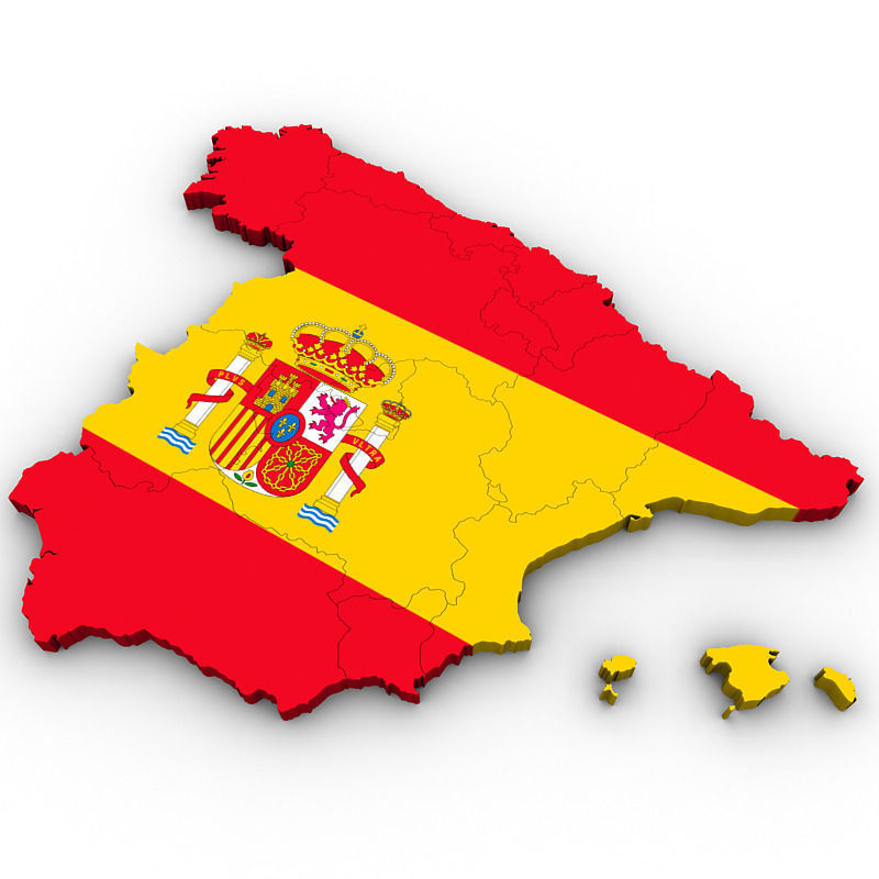 Map of Spain 3D model_1