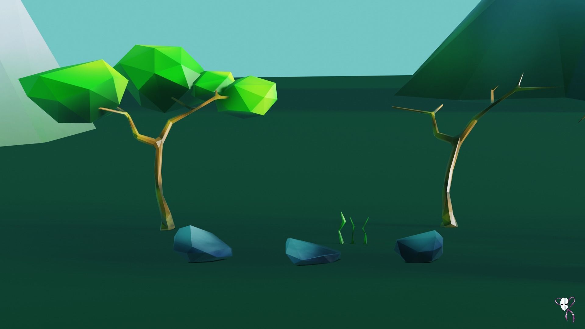 Low Poly Nature Spring Pack Low-poly 3D model_11