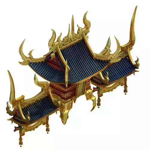 Game Model - Bi La City - Royal Palace roof