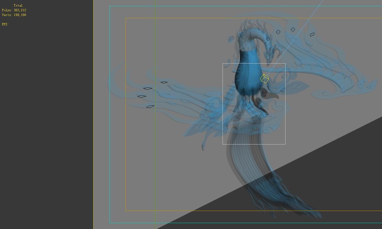 model - Bi La City - Royal Palace statue Phoenix 3D model_1