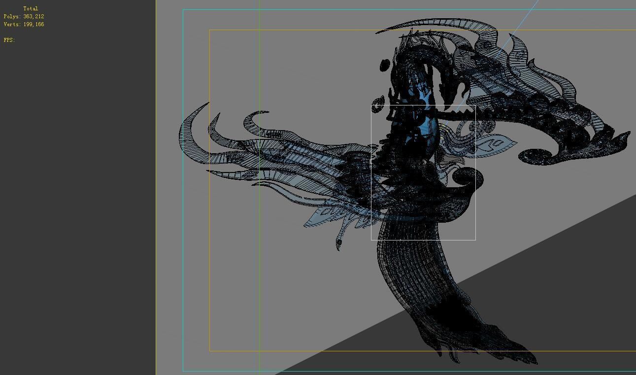 model - Bi La City - Royal Palace statue Phoenix 3D model_2