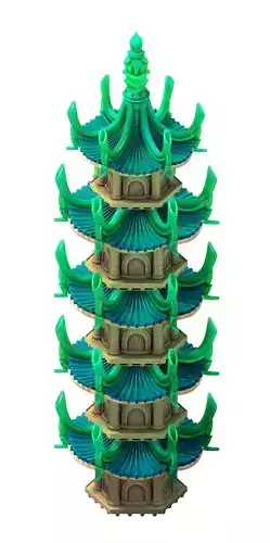 Game model - Bi La City - Royal Palace Tower