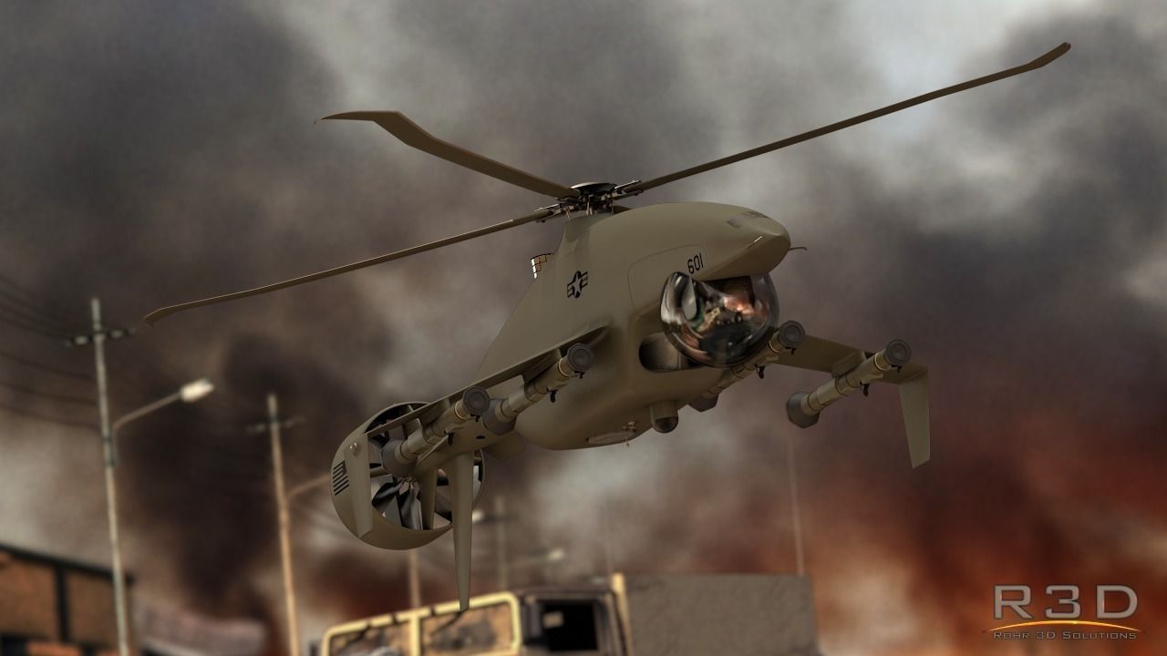 AT-4 Rocket Launcher with Rocket Low-poly 3D model_12