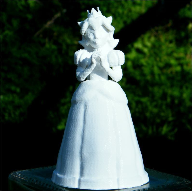 PEACH PRINCESS LOWPOLY 3D print model_8
