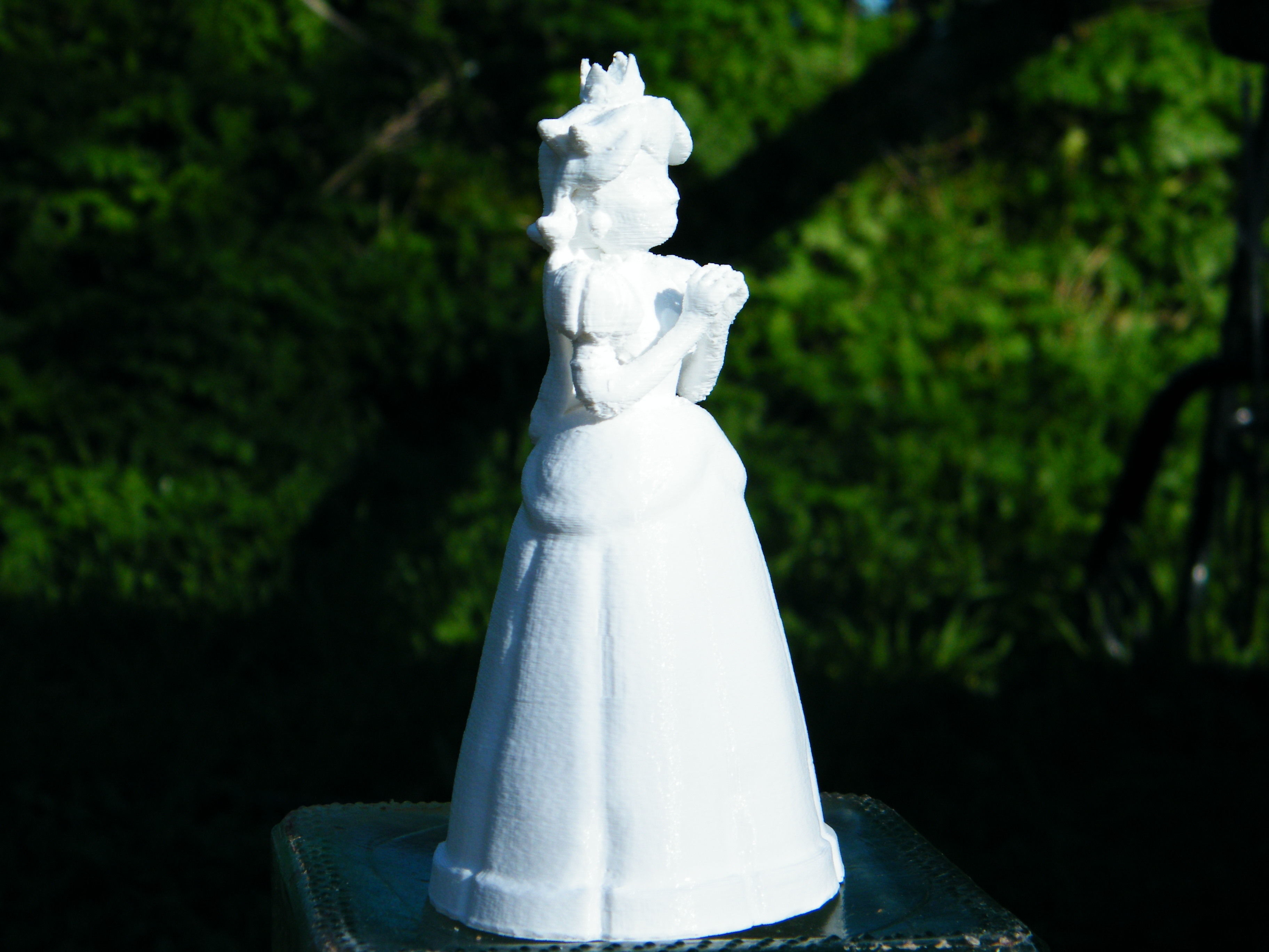 PEACH PRINCESS LOWPOLY 3D print model_5