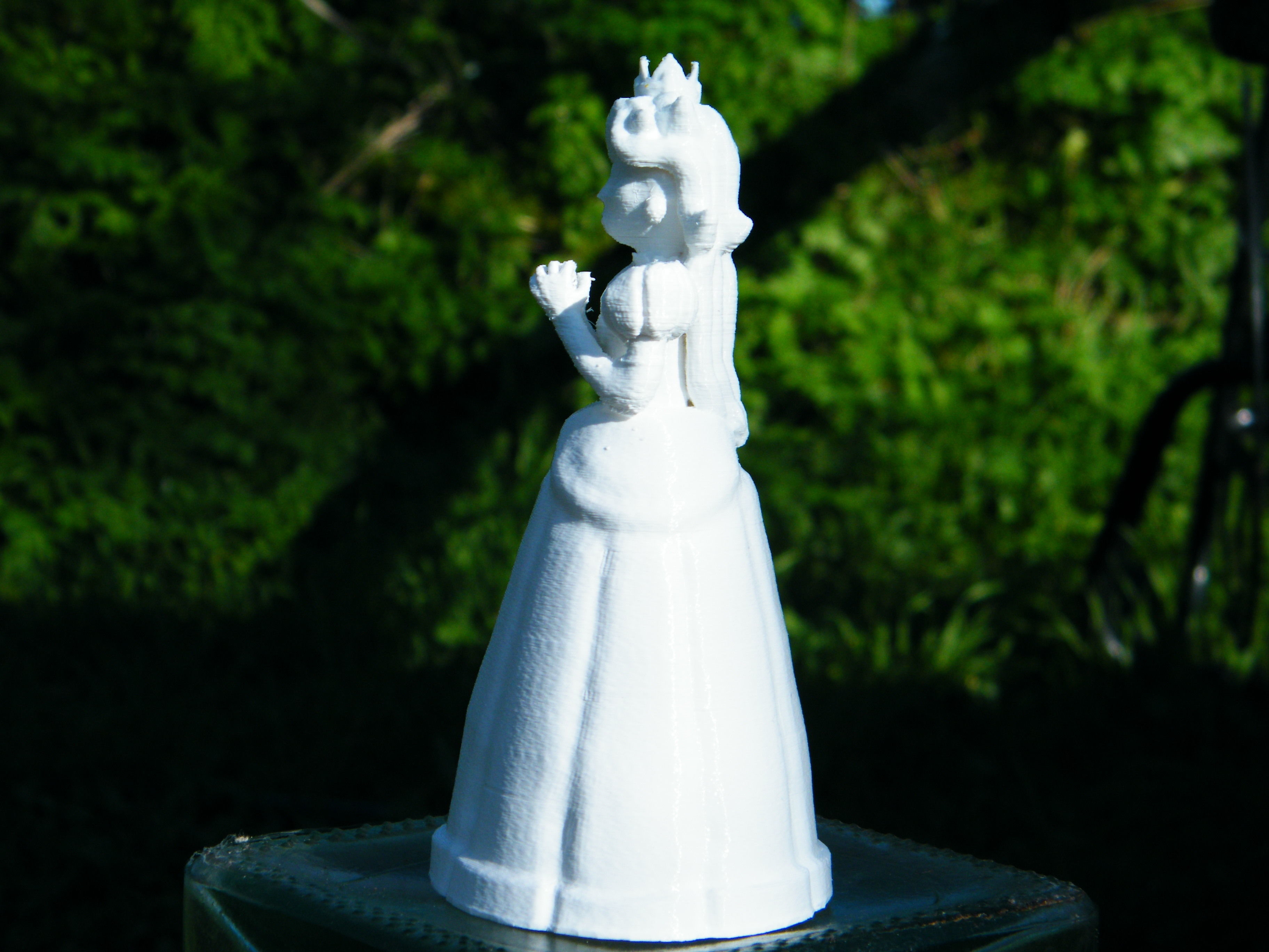 PEACH PRINCESS LOWPOLY 3D print model_2
