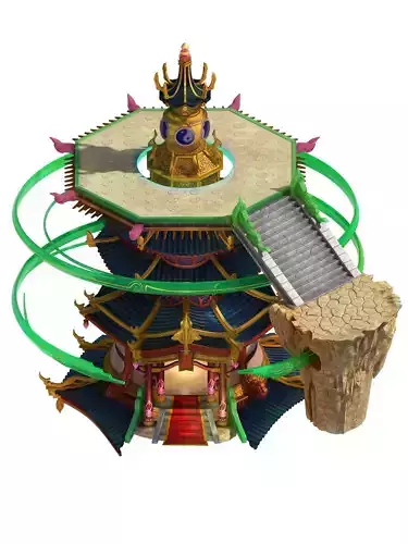 model - Bi La City - Palace sightseeing platform