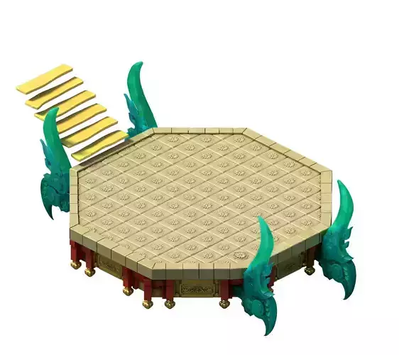 Game model - Bi La City - the palace steps