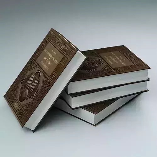 Books 01 Low-poly 3D model