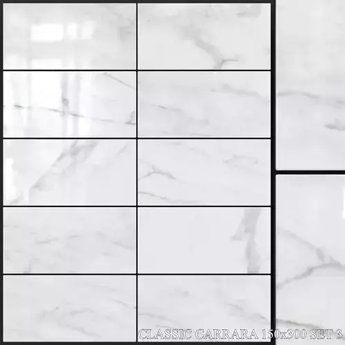 Yurtbay Seramik Classic Carrara 150x300 Set 3