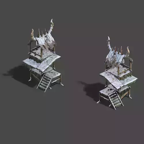 Snow and ice-sentry tower