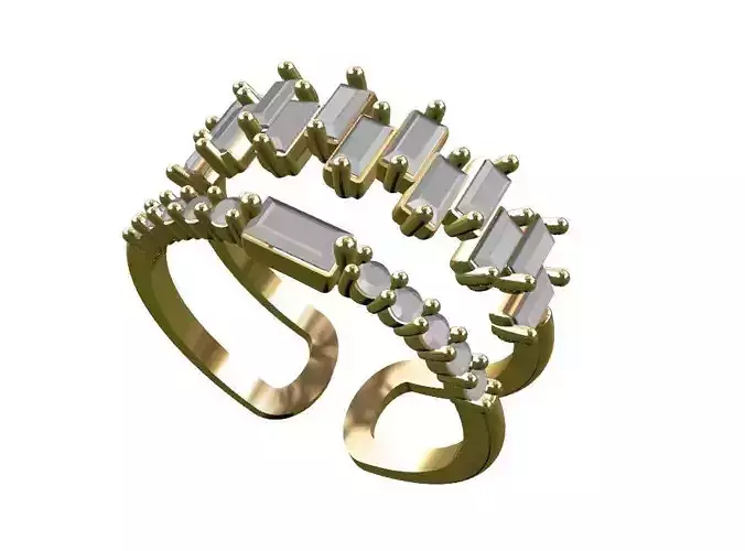 Jewelry Baguette cut Ring 