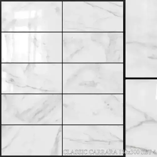 Yurtbay Seramik Classic Carrara 150x300 Set 4