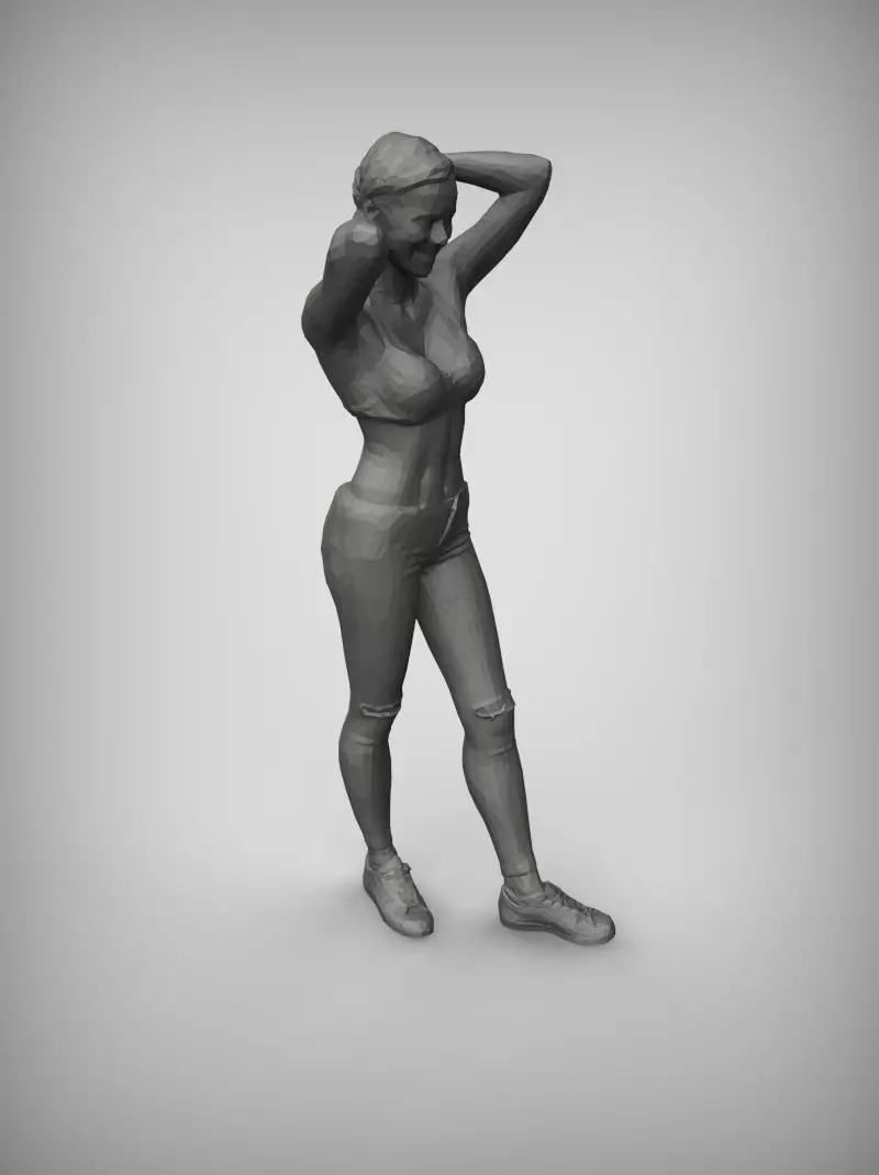 fitness woman 3D print model