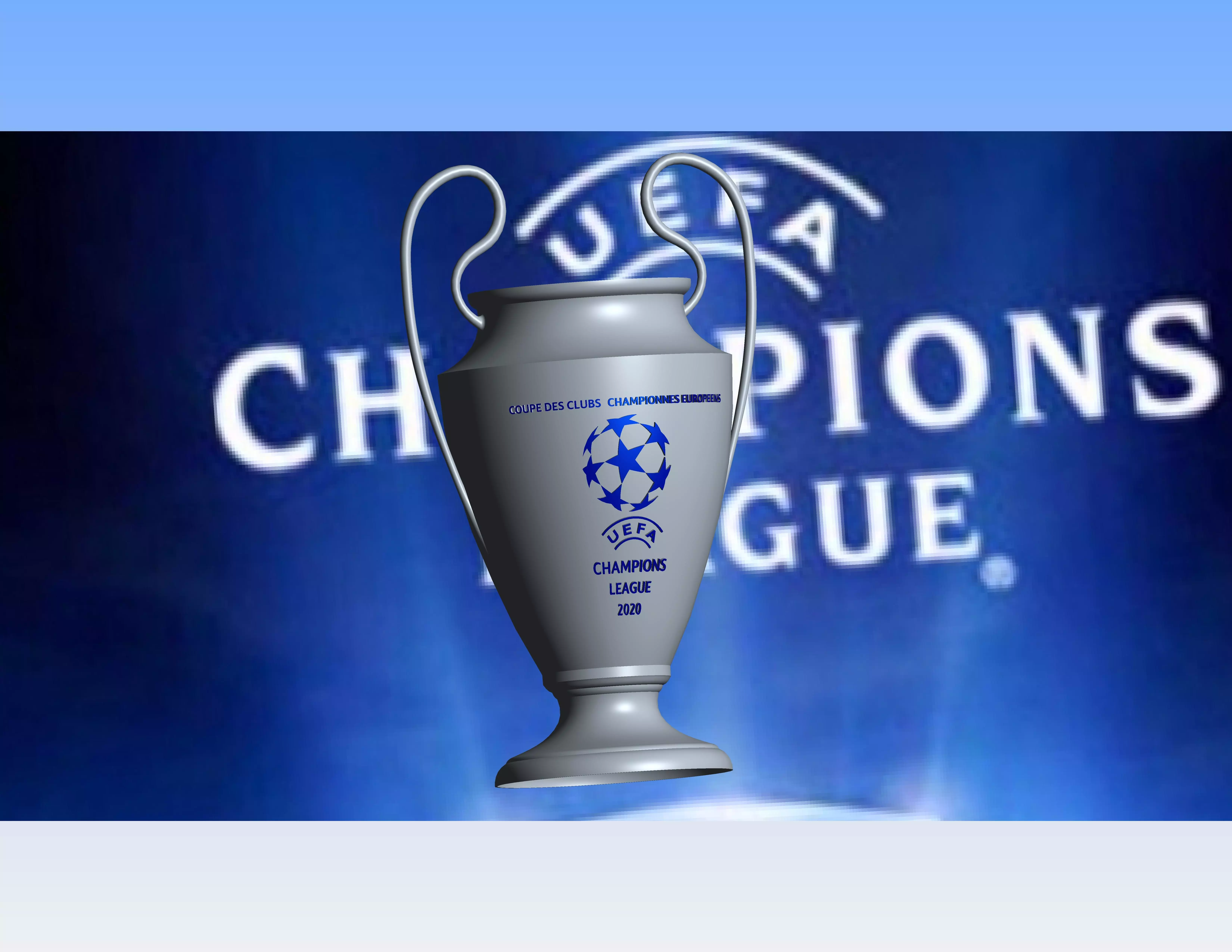 cup champions 3D print model_0