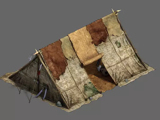 Barracks - soldiers tents 3D model