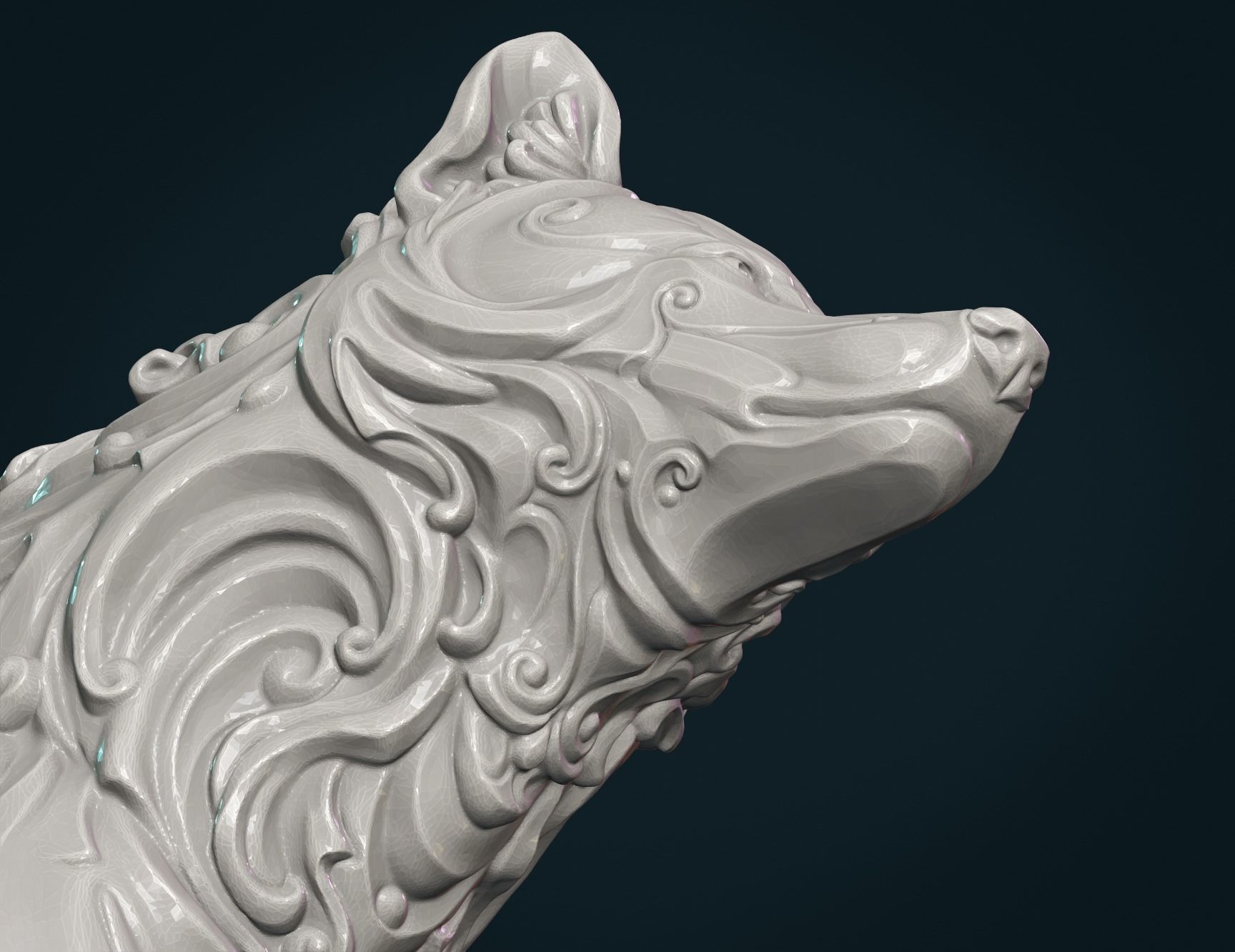 Wonderful Wolf 3D print model_14