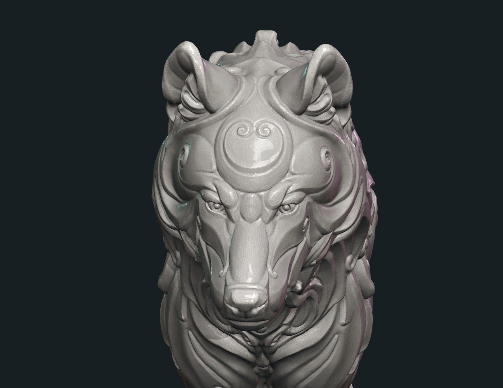 Wonderful Wolf 3D print model_10