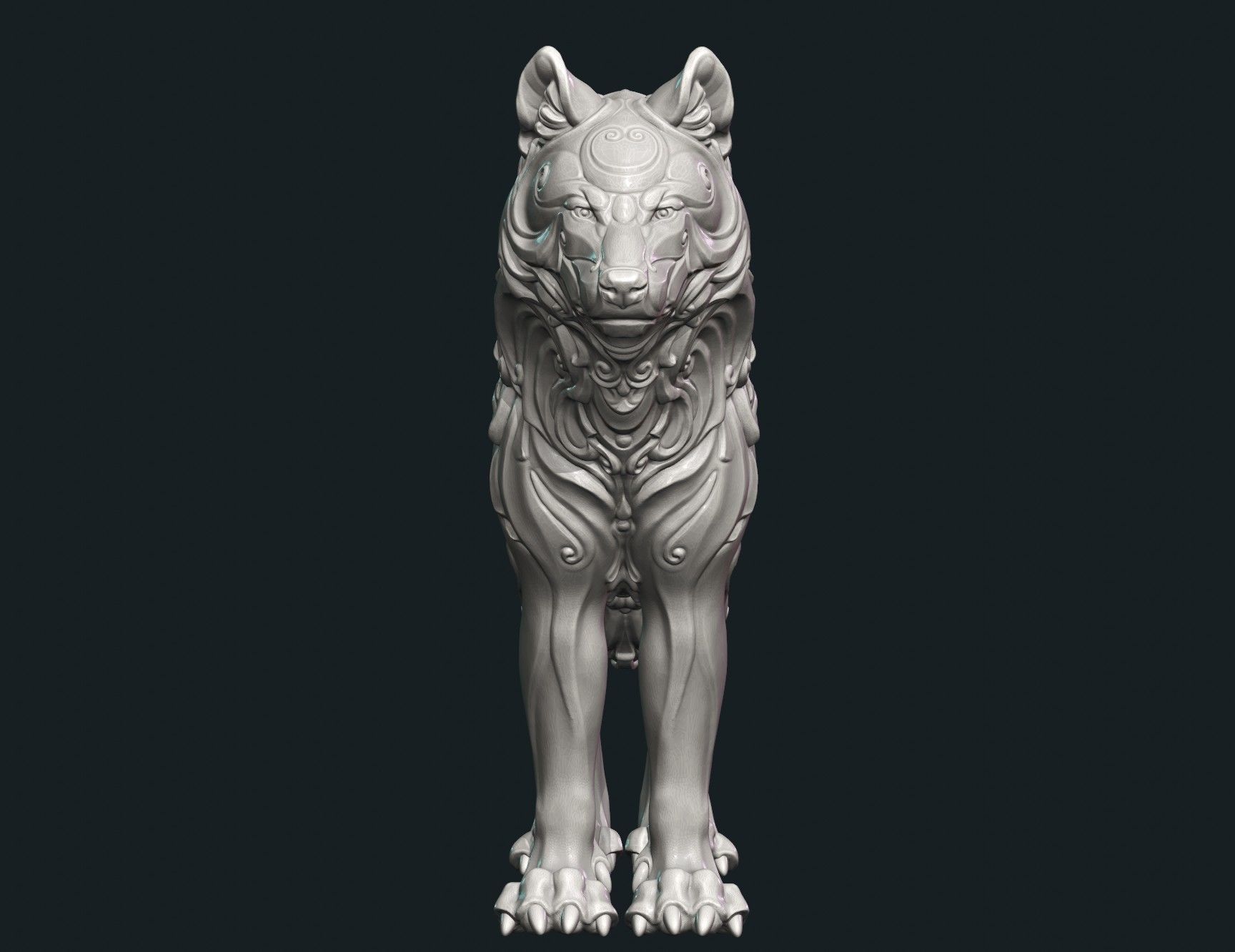 Wonderful Wolf 3D print model_22