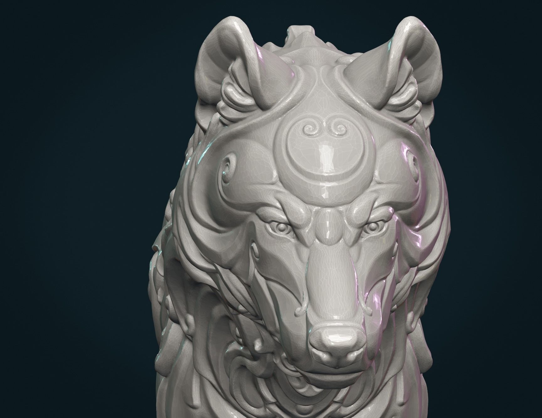 Wonderful Wolf 3D print model_13