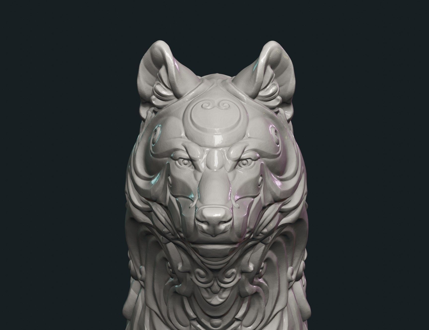 Wonderful Wolf 3D print model_11