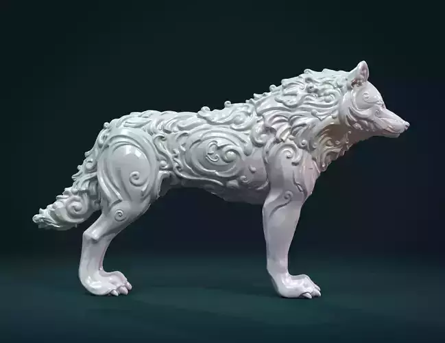 Wonderful Wolf 3D print model