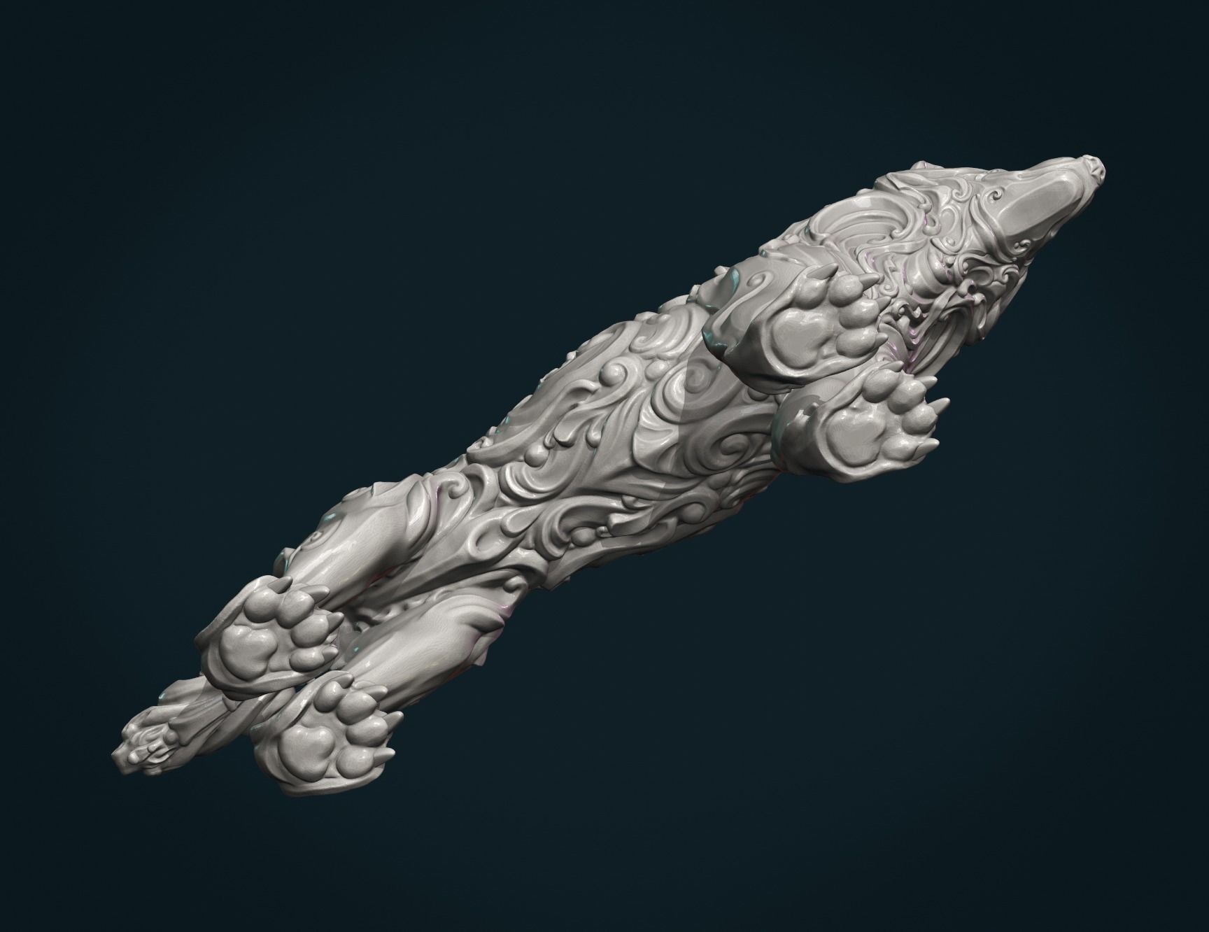 Wonderful Wolf 3D print model_17