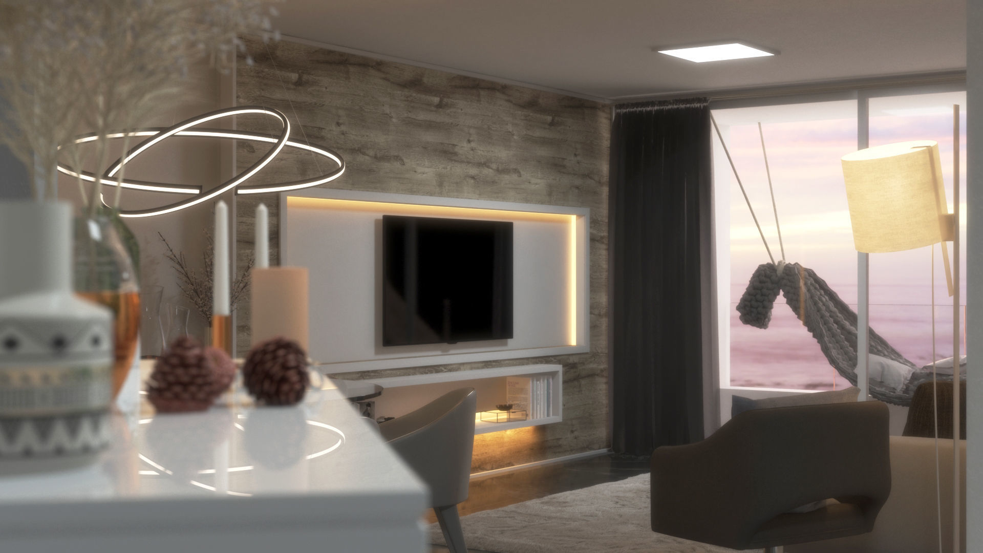 Beach front Building 3D model_1