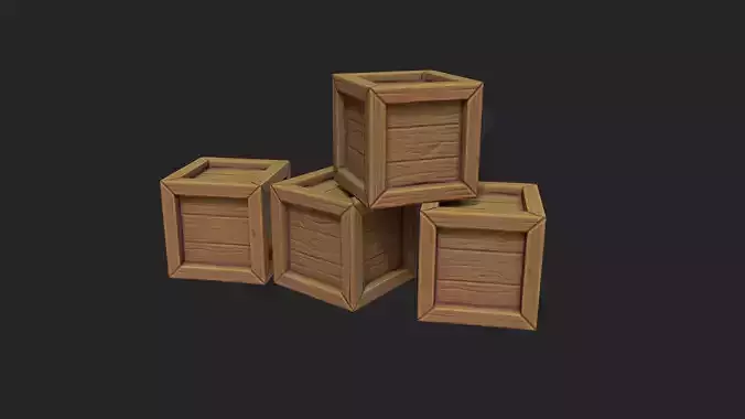 Cartoon Stylized Crate