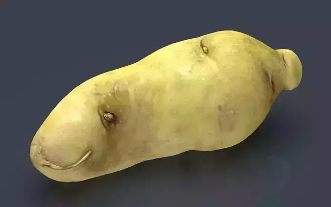 RED POTATOE 2 Low-poly 3D model