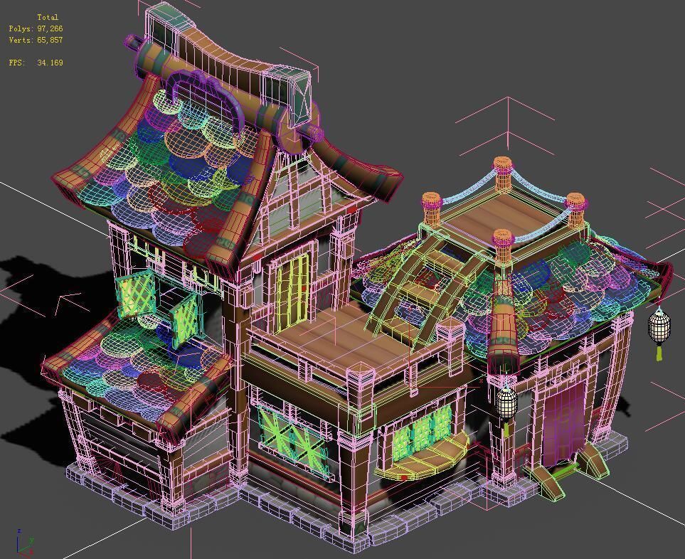 Cartoon World - House 002 3D model_2