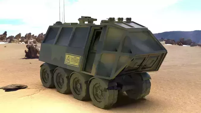 sci-fi vehicle 3D model