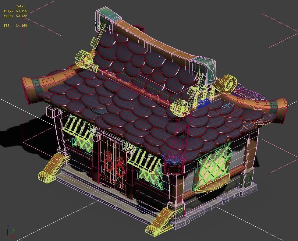 Cartoon World - House 003 3D model_1