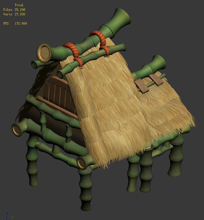 Cartoon World - House 05 3D model_2