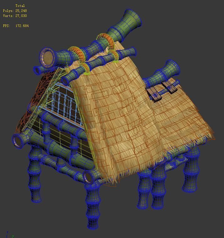 Cartoon World - House 05 3D model_1