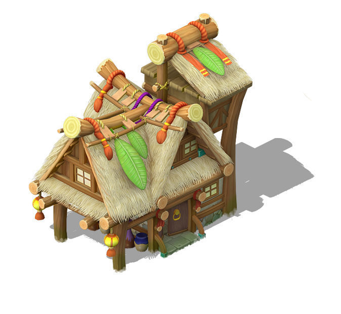 Cartoon World - House 0204 3D model_5