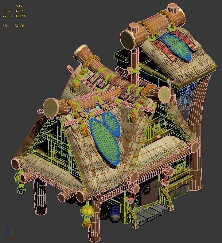 Cartoon World - House 0204 3D model_2