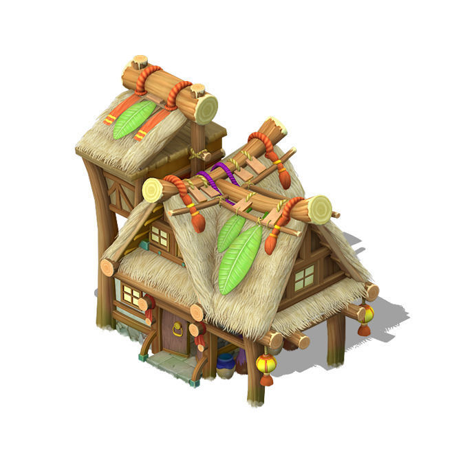 Cartoon World - House 0204 3D model_3